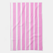 Linge De Cuisine Bandes roses et blanches (Vertical)