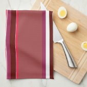 Linge De Cuisine Bandes rouges (Quart Plié)