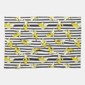Linge De Cuisine Bandes tropicales de bananes (Horizontal)
