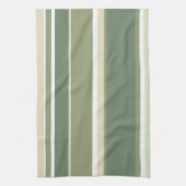 Linge De Cuisine Bandes vert olive (Vertical)