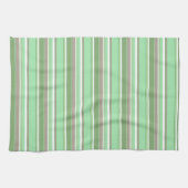 Linge De Cuisine Bandes vert pâle (Horizontal)