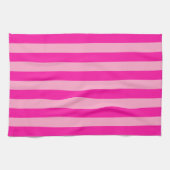 Linge De Cuisine Bandes verticales rose chaud (Horizontal)