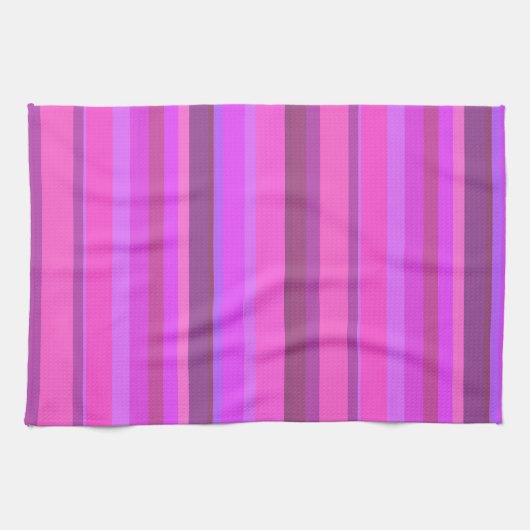 Linge De Cuisine Bandes verticales roses (Horizontal)