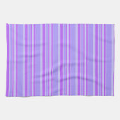 Linge De Cuisine Bandes violettes (Horizontal)
