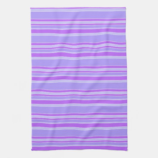 Linge De Cuisine Bandes violettes (Vertical)
