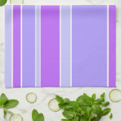 Linge De Cuisine Bandes violettes (Plié)