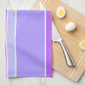 Linge De Cuisine Bandes violettes (Quart Plié)