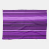 Linge De Cuisine Bandes violettes (Horizontal)