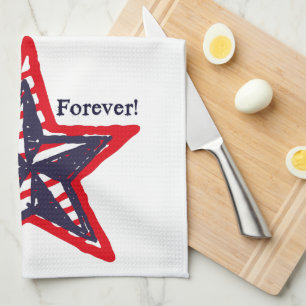Linge De Cuisine Bannière étoilée pour toujours !