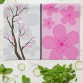 Linge De Cuisine Bannières de fleurs de cerisier (Plié)