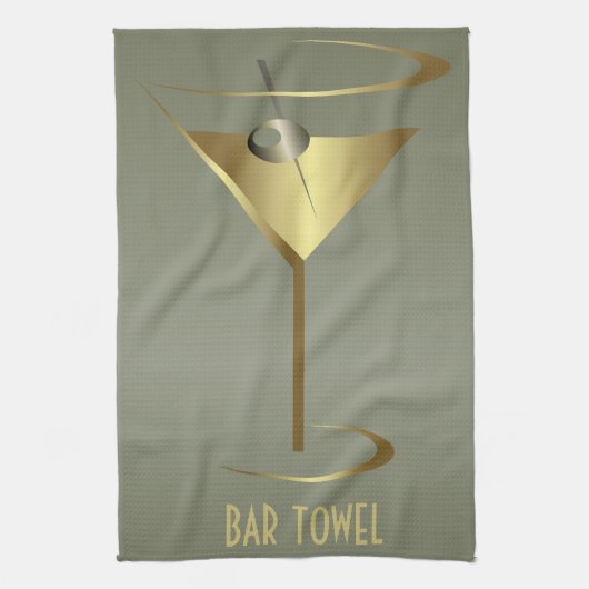 Linge De Cuisine Bar Towne Gold Martini Verre (Vertical)