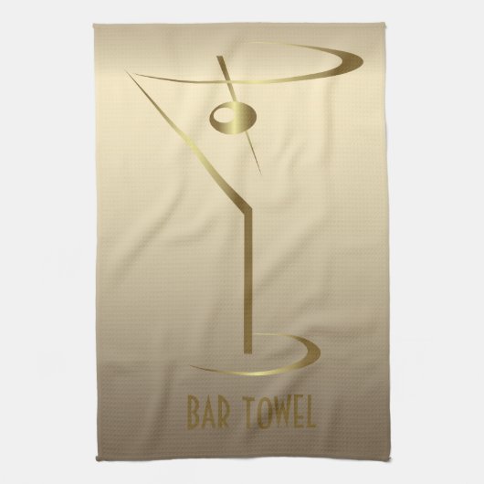 Linge De Cuisine Bar Towne Gold Martini Verre (Vertical)