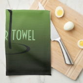 Linge De Cuisine Bar Towne Green and Black Cocktail Verre (Quart Plié)