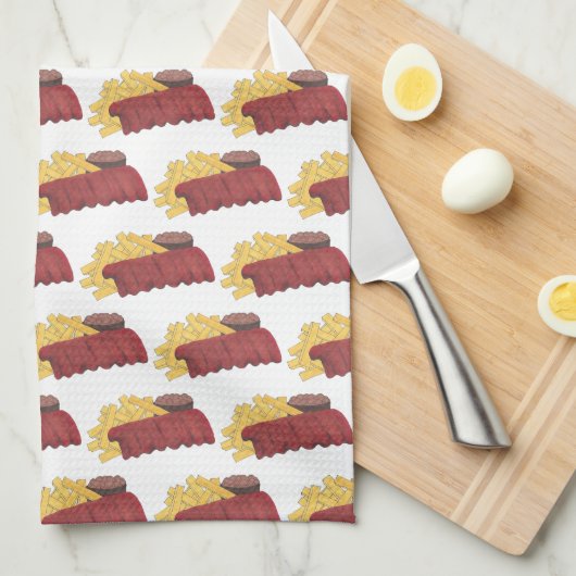 Linge De Cuisine Barbecue Barbecue Barbecue Rib Cookoff (Quart Plié)