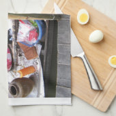 Linge De Cuisine Barbecue de viande de crocodile ... Thaïlande Stre (Quart Plié)