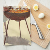 Linge De Cuisine Barbecue Pin-Up Girl (Quart Plié)