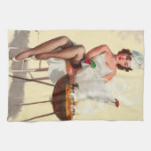Linge De Cuisine Barbecue Pin-Up Girl (Horizontal)