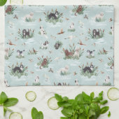 LINGE DE CUISINE BARBETS DANS LE MARSH (Plié)