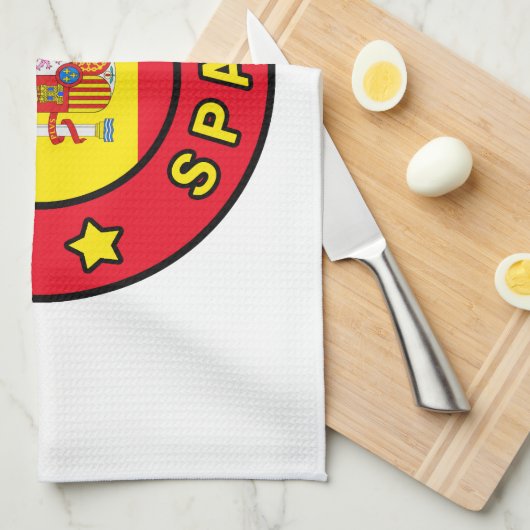 Linge De Cuisine Barcelone Espagne (Quart Plié)