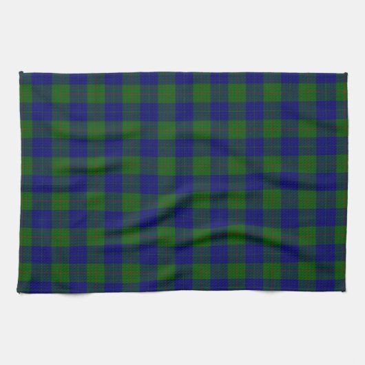 Linge De Cuisine Barclay tartan bleu vert plaid (Horizontal)