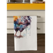Linge De Cuisine Barnyard Splendor : Aquarelle Hen