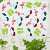 Linge De Cuisine Bascules électroniques de Flamants roses et (Plié)