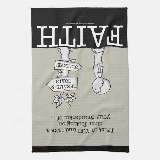 Linge De Cuisine Base de la foi (Vertical)