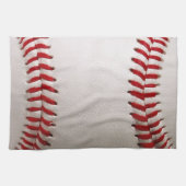 Linge De Cuisine Baseball et Softball Couture Rouge (Horizontal)