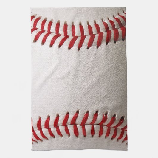 Linge De Cuisine Baseball et Softball Couture Rouge (Vertical)
