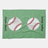 Linge De Cuisine Baseball personnalisé sur Garçons verts (Horizontal)