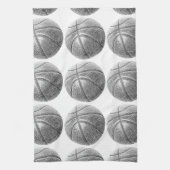 Linge De Cuisine Basket-ball avec effet crayon (Vertical)