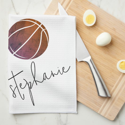 Linge De Cuisine Basket-ball du Personalized (Quart Plié)