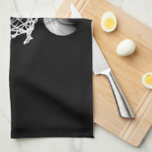 Linge De Cuisine Basket-ball noir et blanc (Quart Plié)