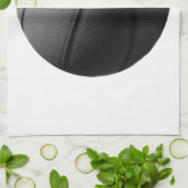 Linge De Cuisine Basket-ball noir et blanc (Plié)