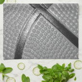 Linge De Cuisine Basket-ball noir et blanc (Plié)