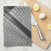 Linge De Cuisine Basket-ball noir et blanc (Quart Plié)