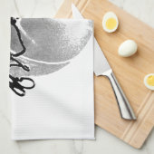 Linge De Cuisine Basket-ball noir et blanc (Quart Plié)