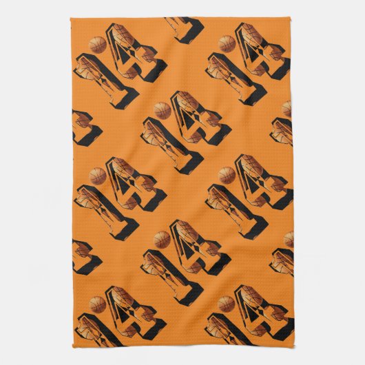 Linge De Cuisine Basket-ball Numéro Quatorze, (Vertical)