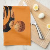 Linge De Cuisine Basket-Ball Numéro Trois, (Quart Plié)