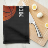 Linge De Cuisine Basket-ball Votre nom (Quart Plié)