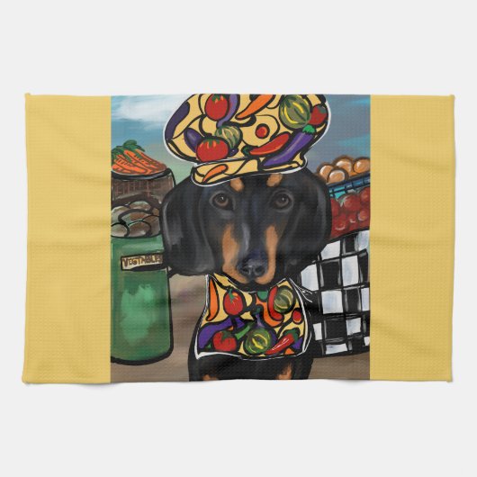 Linge De Cuisine Basset allemand (Horizontal)