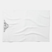 Linge De Cuisine basset blanc (Horizontal)