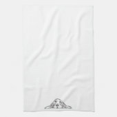 Linge De Cuisine basset blanc (Vertical)