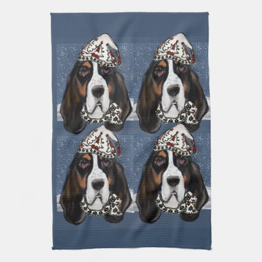 LINGE DE CUISINE BASSET HOUND (Vertical)
