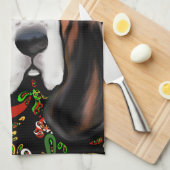 LINGE DE CUISINE BASSET HOUND (Quart Plié)