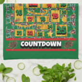 Linge De Cuisine Basset Hound Compte à rebours Calendrier de l'Aven (Plié)