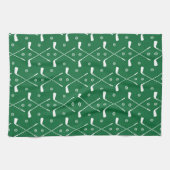 Linge De Cuisine Bat De Golf Et Arrière-Plan Vert (Horizontal)