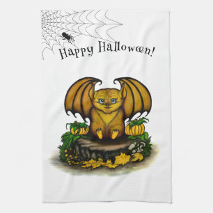 Linge De Cuisine Bat d'Halloween mignonne