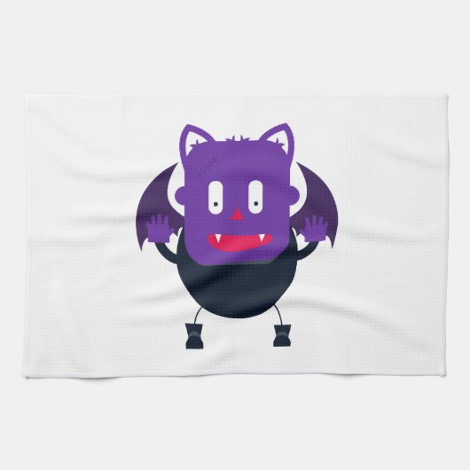 Linge De Cuisine Bat halloween         (Horizontal)