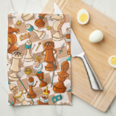 Linge De Cuisine bataille d'échecs (Quart Plié)